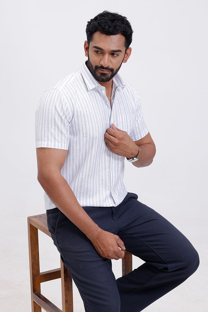 stylish sky blue men casual shirt jeta