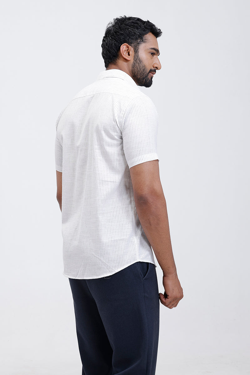 ariser white casual shirt men