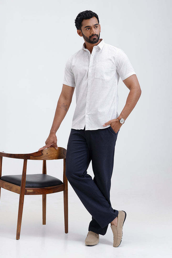 classic white men shirt casual wear