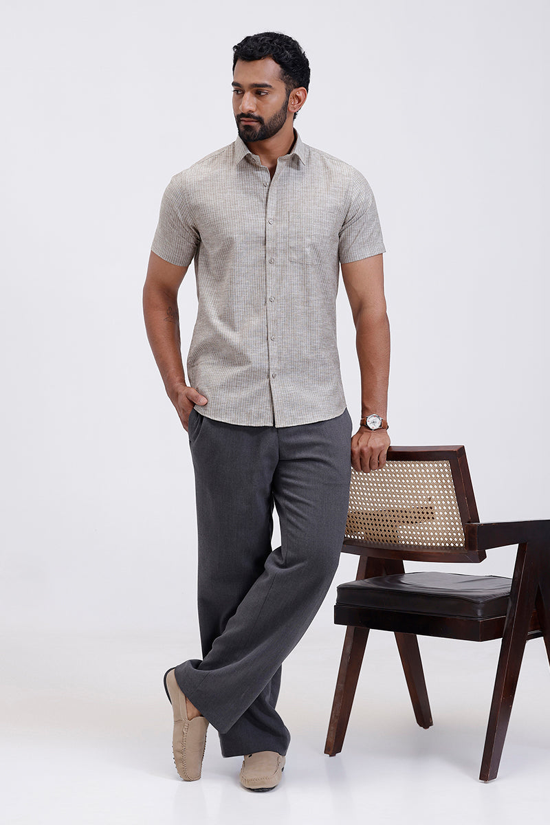 ariser men everyday casual shirt stone olive