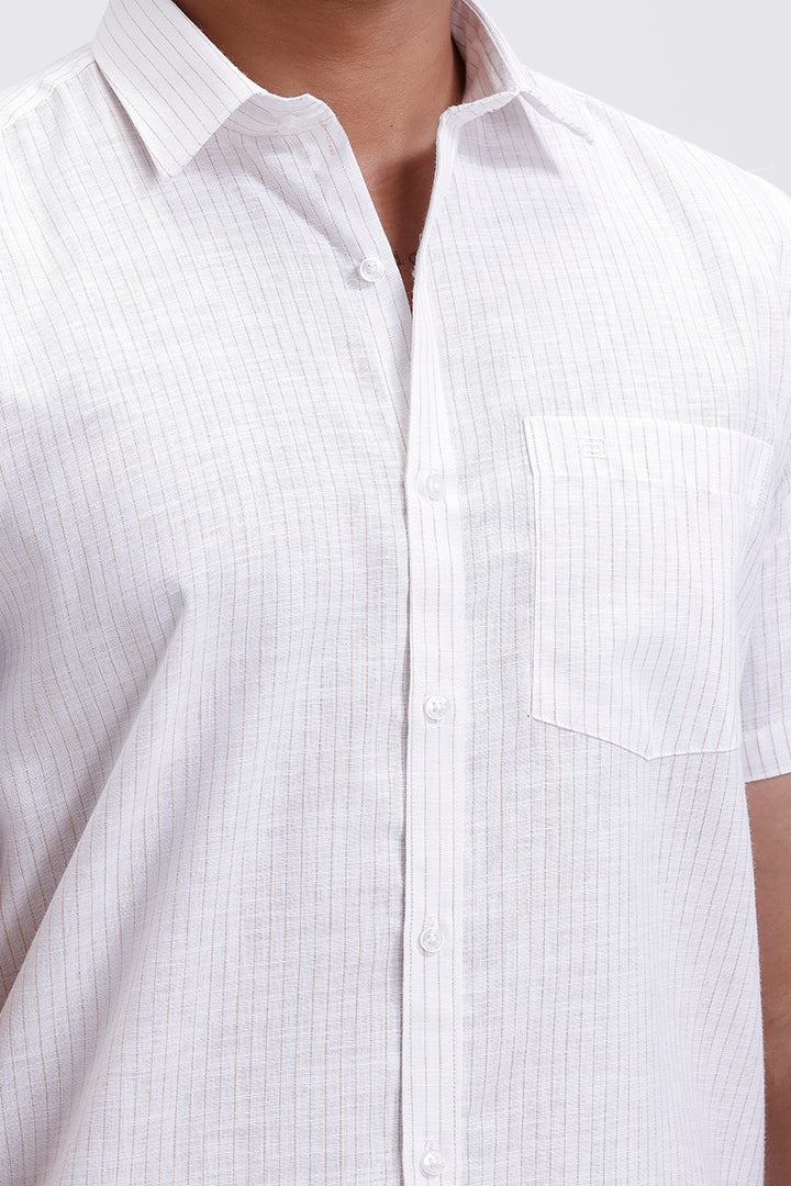 men pure white casual shirt jeta