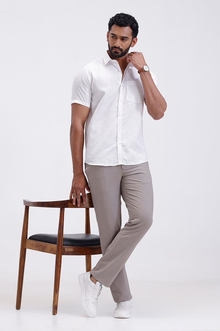 clean white casual shirt for men ariser