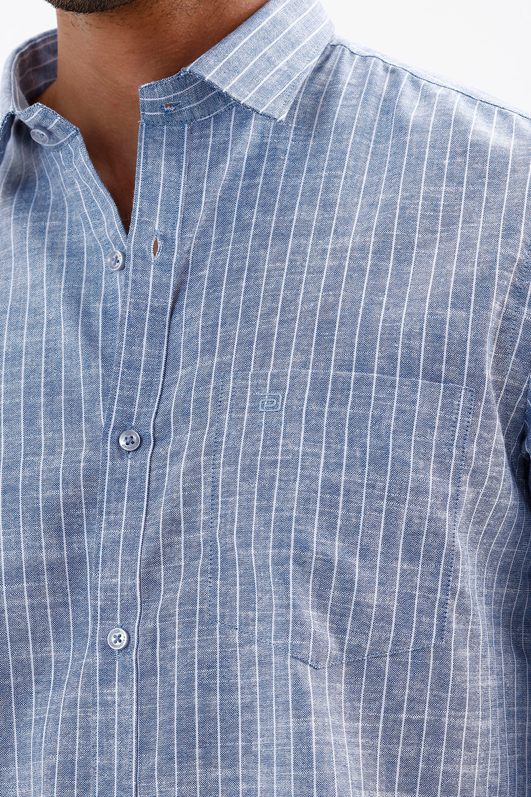 Coastal Blue Casual Shirt for Men by Jeta
