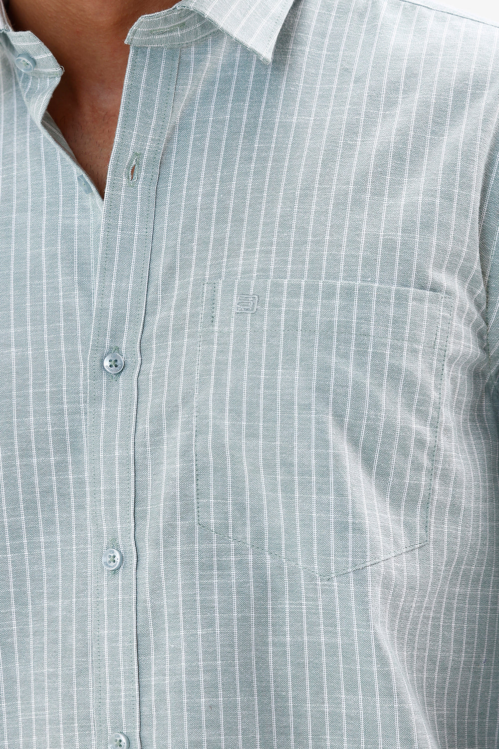 Pale Green Casual Shirt for Men by Jeta