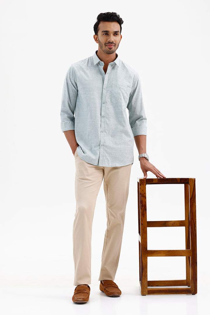 Premium Pale Green Casual Shirt for Men