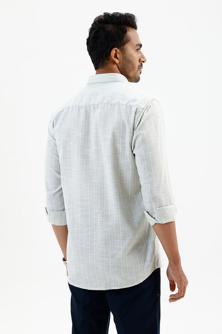 Jeta Men's Ice Mint Cotton Casual Shirt