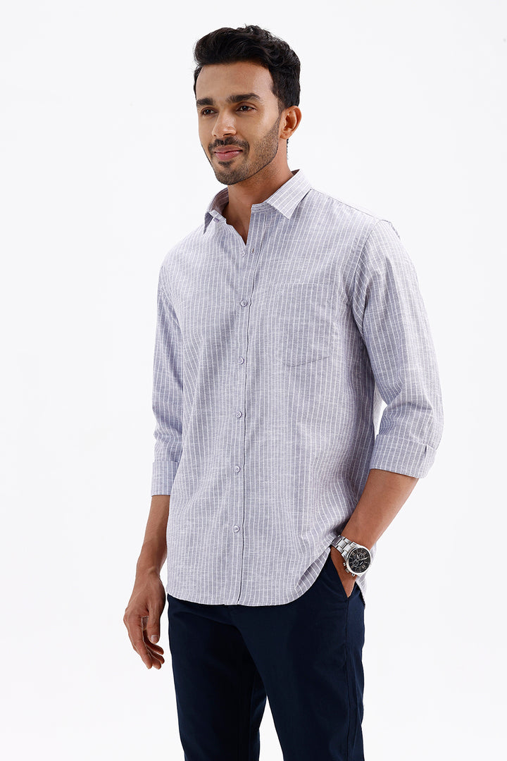 Misty Purple Casual Shirt for Men by Jeta