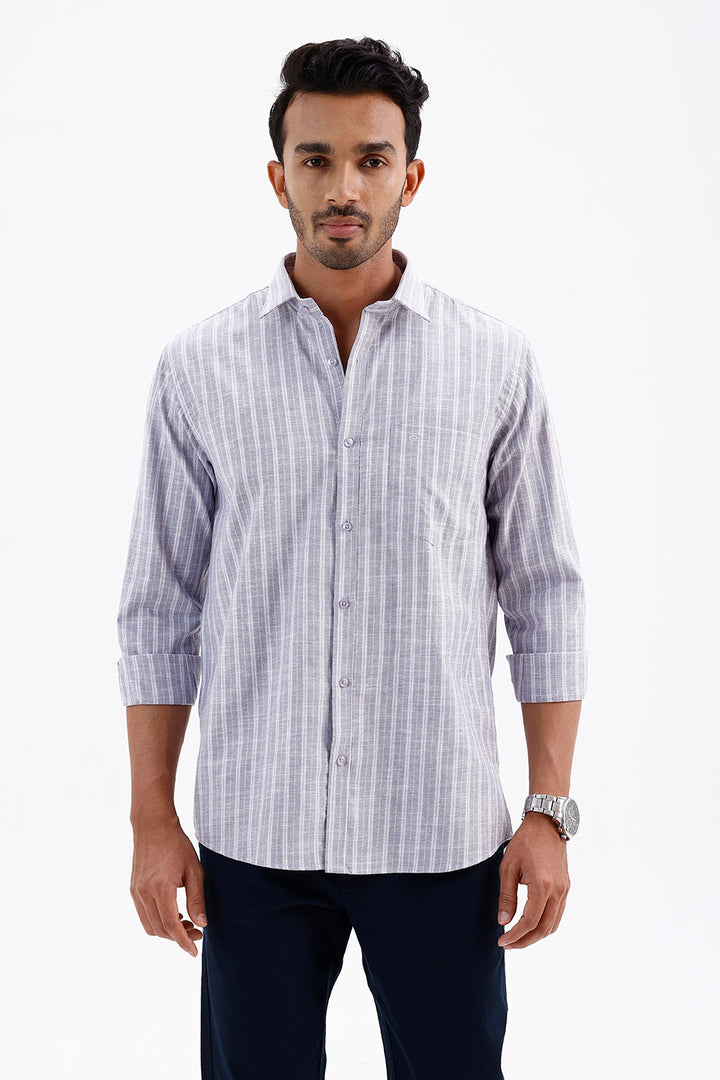 Men's Lavender Grey Jeta Casual Shirt