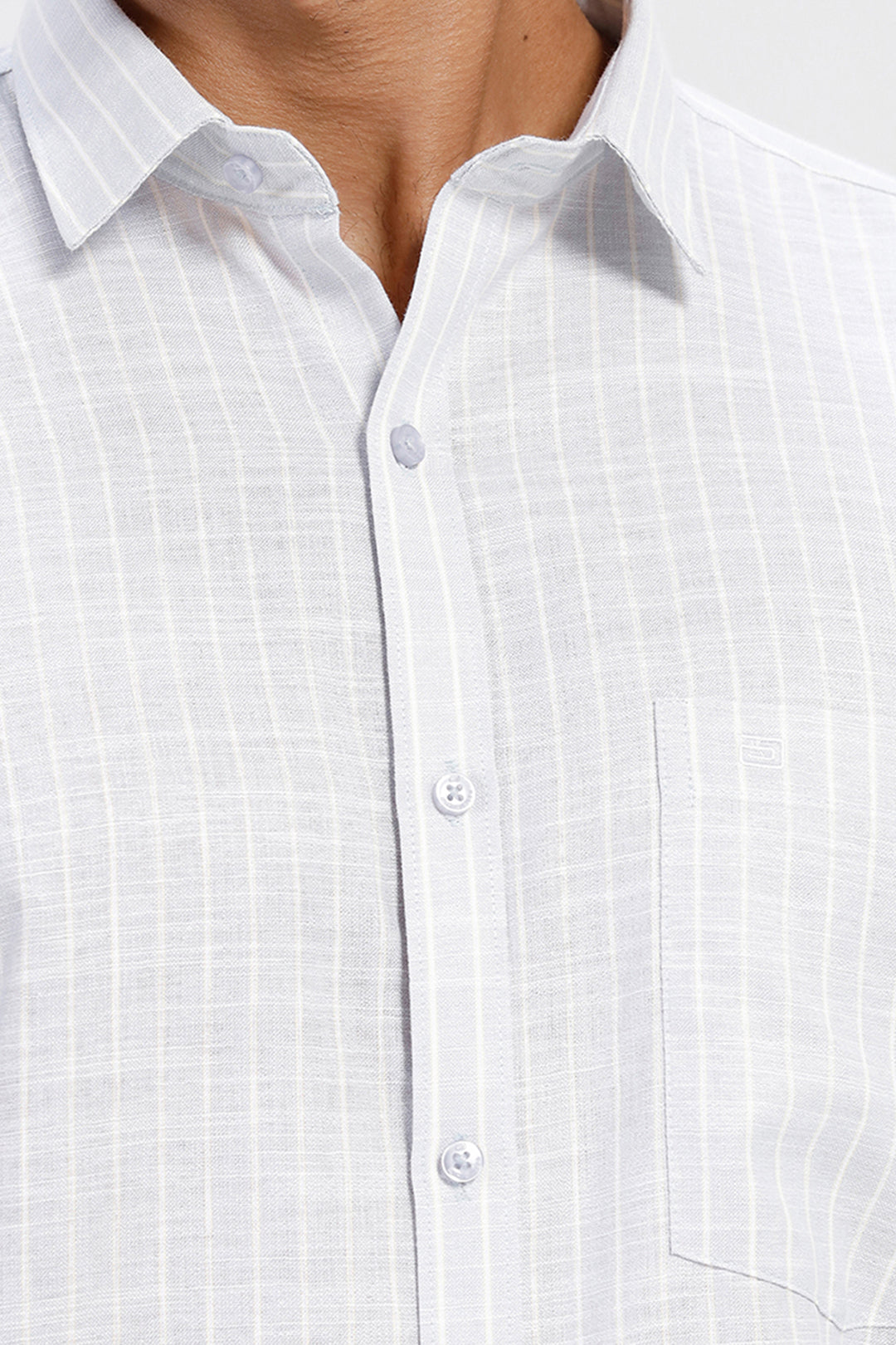 Jeta + Modern Chino - Off White With Light Gray Shirt With Black Trouser Combo For Men | Ariser