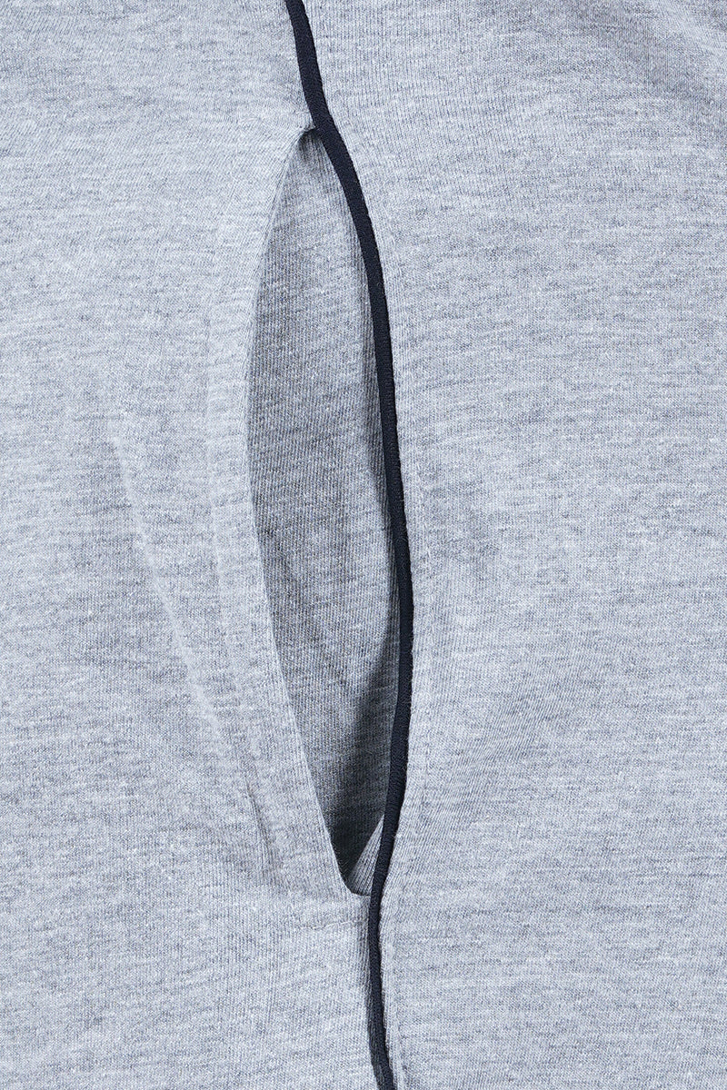 Grey Milange Knitted Shorts -KS25502