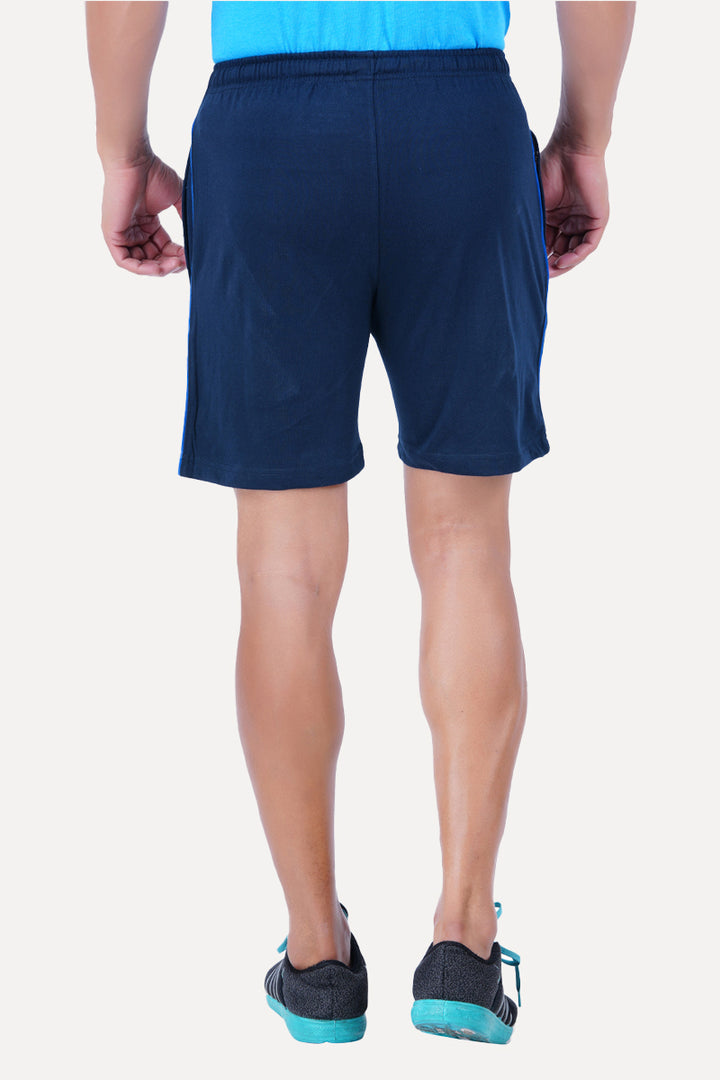 Navy Cotton Knitted Shorts -KS25501