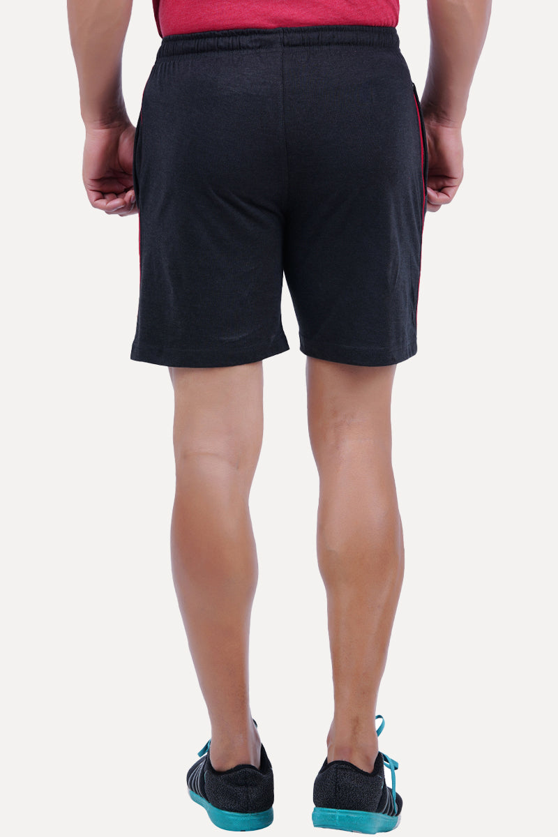 Charcole Milange Knitted Shorts -KS25503