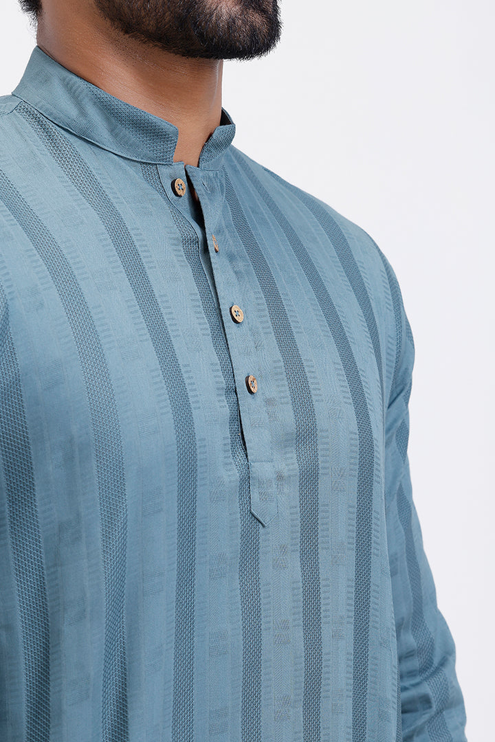 Uathayam steel blue kurta