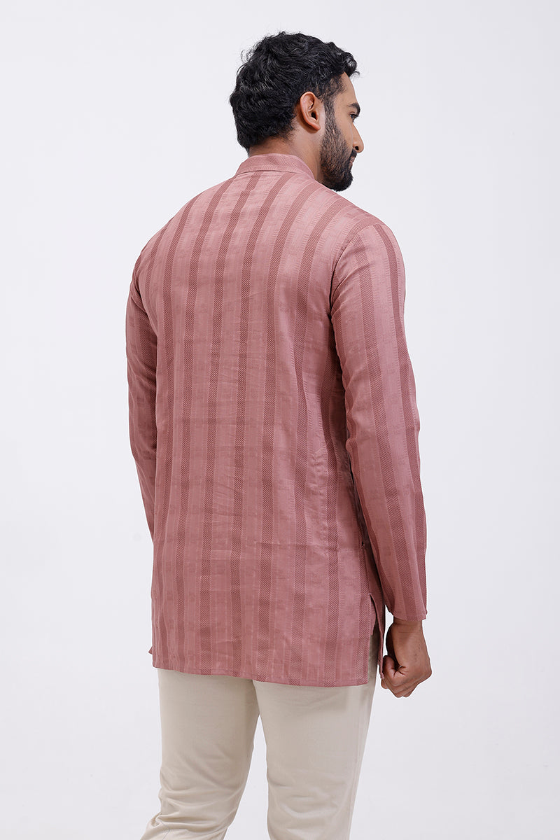Traditional rosewood kurta menswear