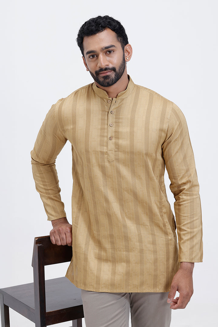 Full sleeve mustard kurta men