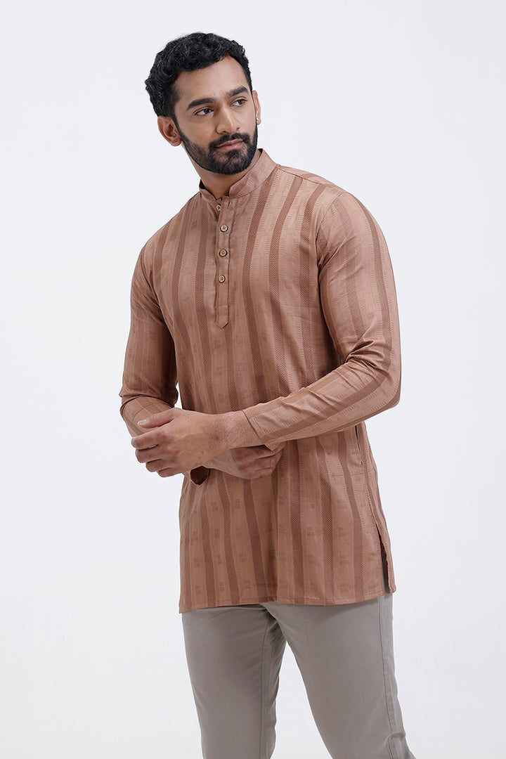 Full sleeve brown kurta Uathayam