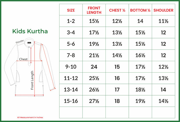 Shining Star -  Greyish Green Kurta and Pyjama 2 in 1 Set For Kids | Uathayam