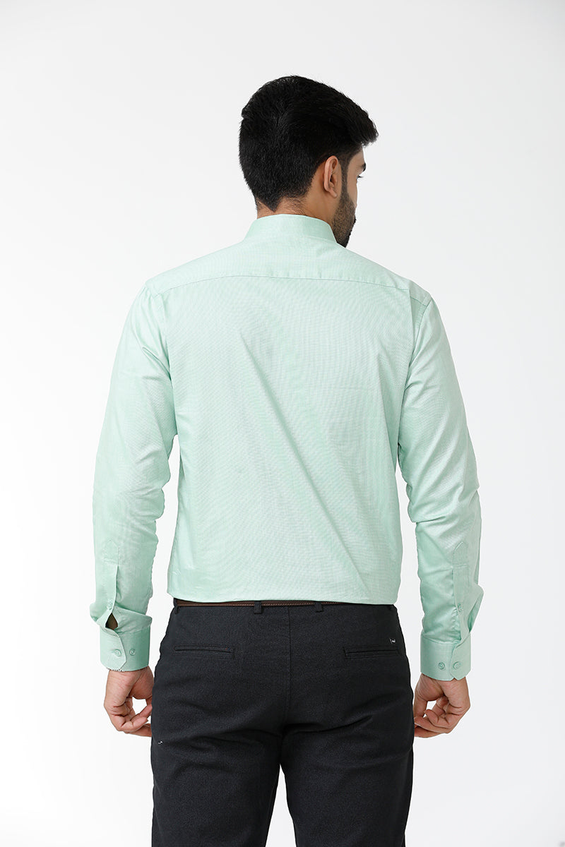 ARISER Luxor Solid Cotton Smart Fit Full Sleeve Shirt for Men - LX70013