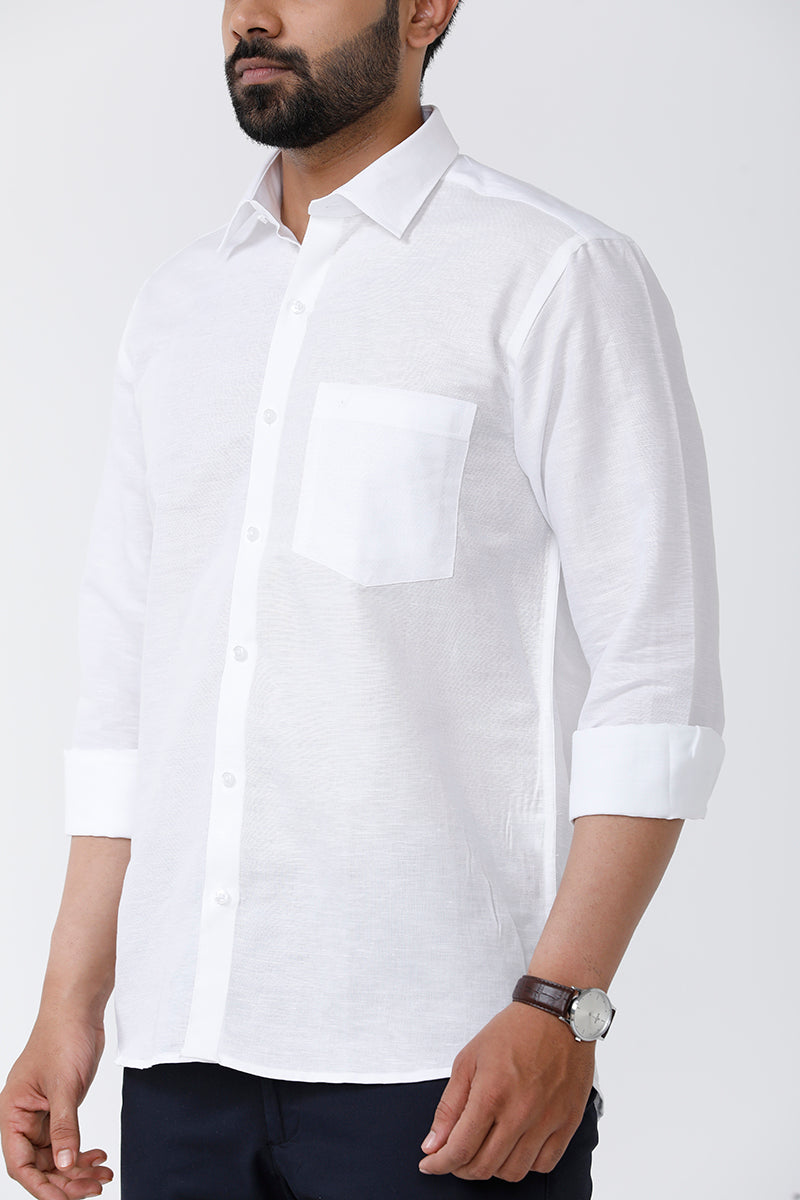 Linen Classic Linen Cotton White Shirts For Men Uathayam Linen Classic Linen Cotton White Shirts For Men Uathayam