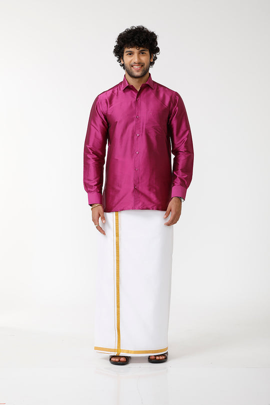 Silk Shirts for men Pure Silk Shirts Online Uathayam