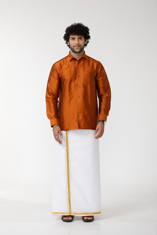 Silk Shirts for men Pure Silk Shirts Online Uathayam