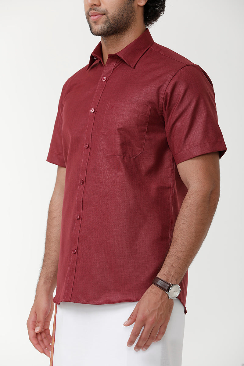 Buy Men Brown Super Slim Fit Stripe Full Sleeves Casual Shirt Online -  731229 | Louis Philippe