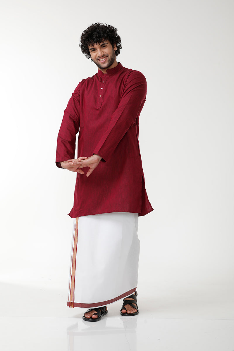 Sandal Pure Silk Dhoti