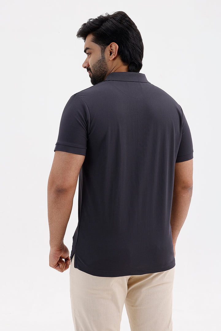 Macro Polo Men's Anthracite Cotton T-Shirt