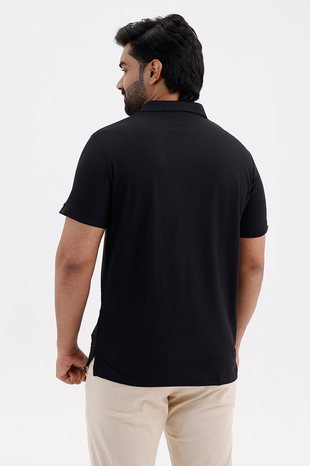 Macro Polo Men's Shadow Carbon Cotton T-Shirt