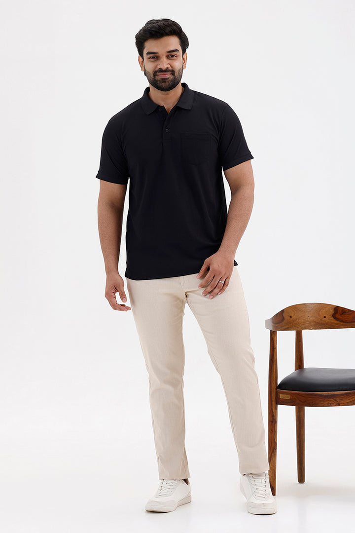casual cotton polo for men