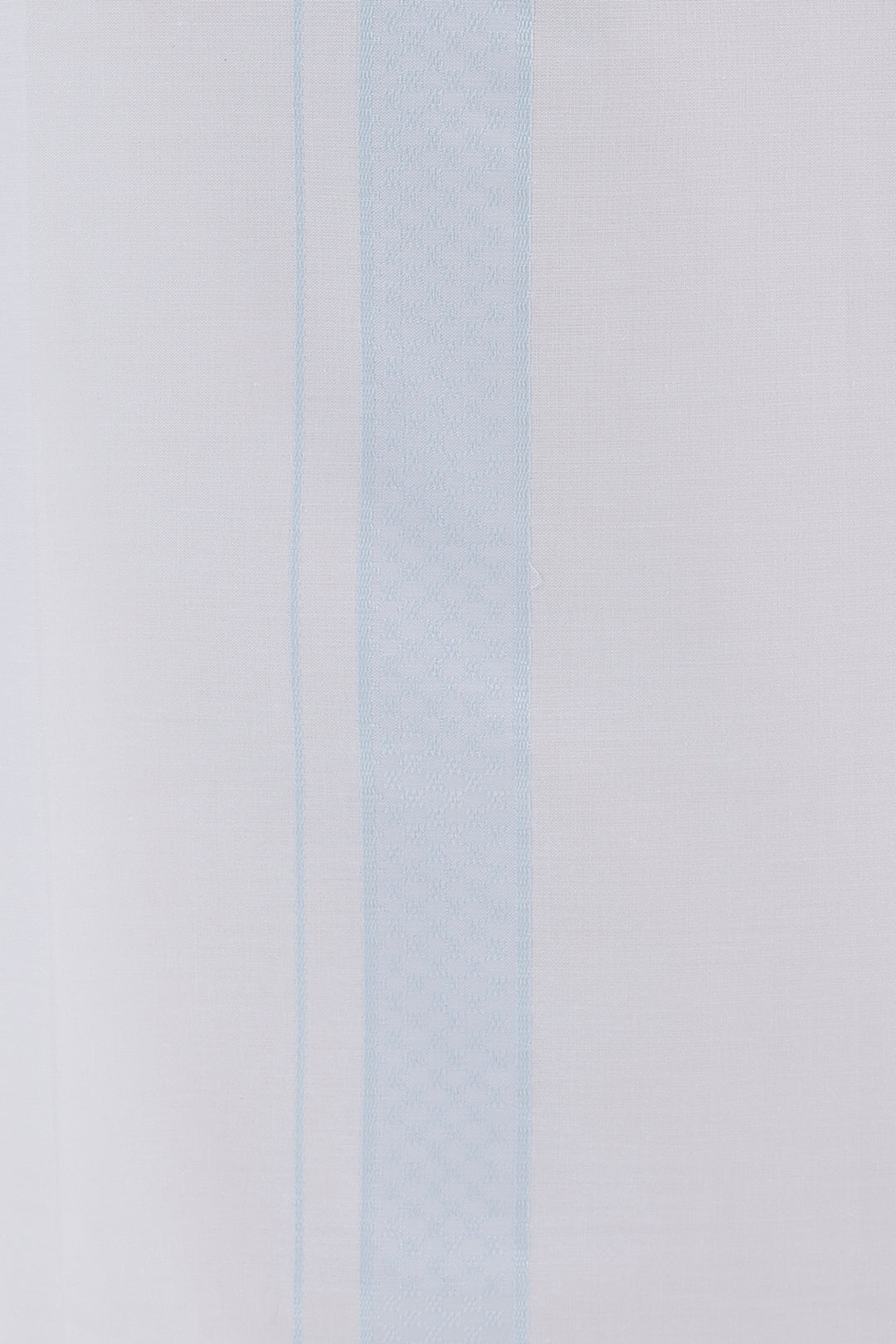 Light Blue Matching Shirt with Fancy Border Dhoti for Men