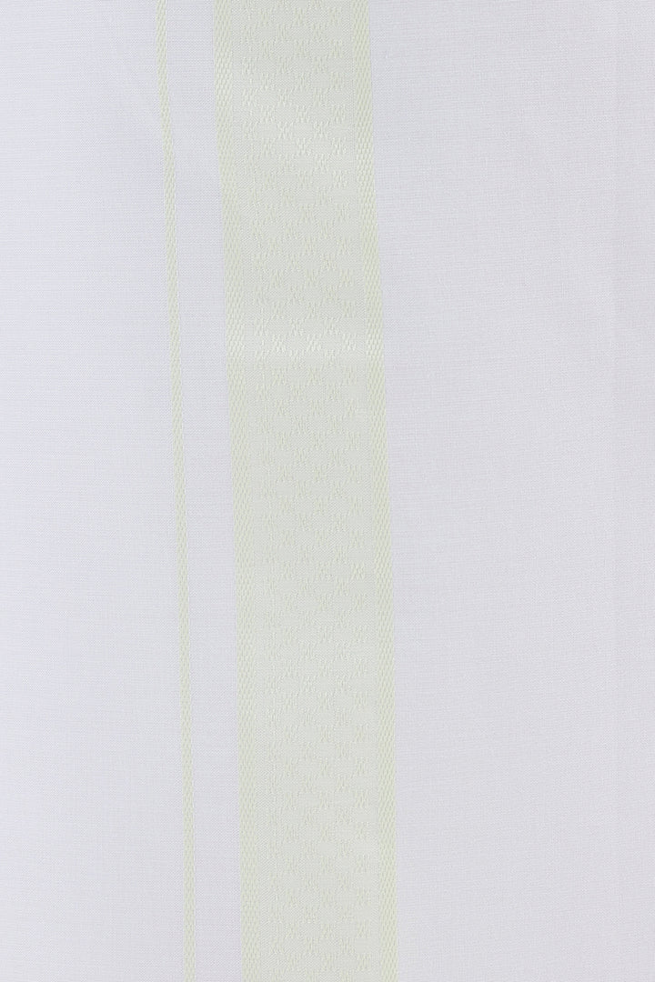 Pistachio Green Matching Shirt with Fancy Border Dhoti for Men