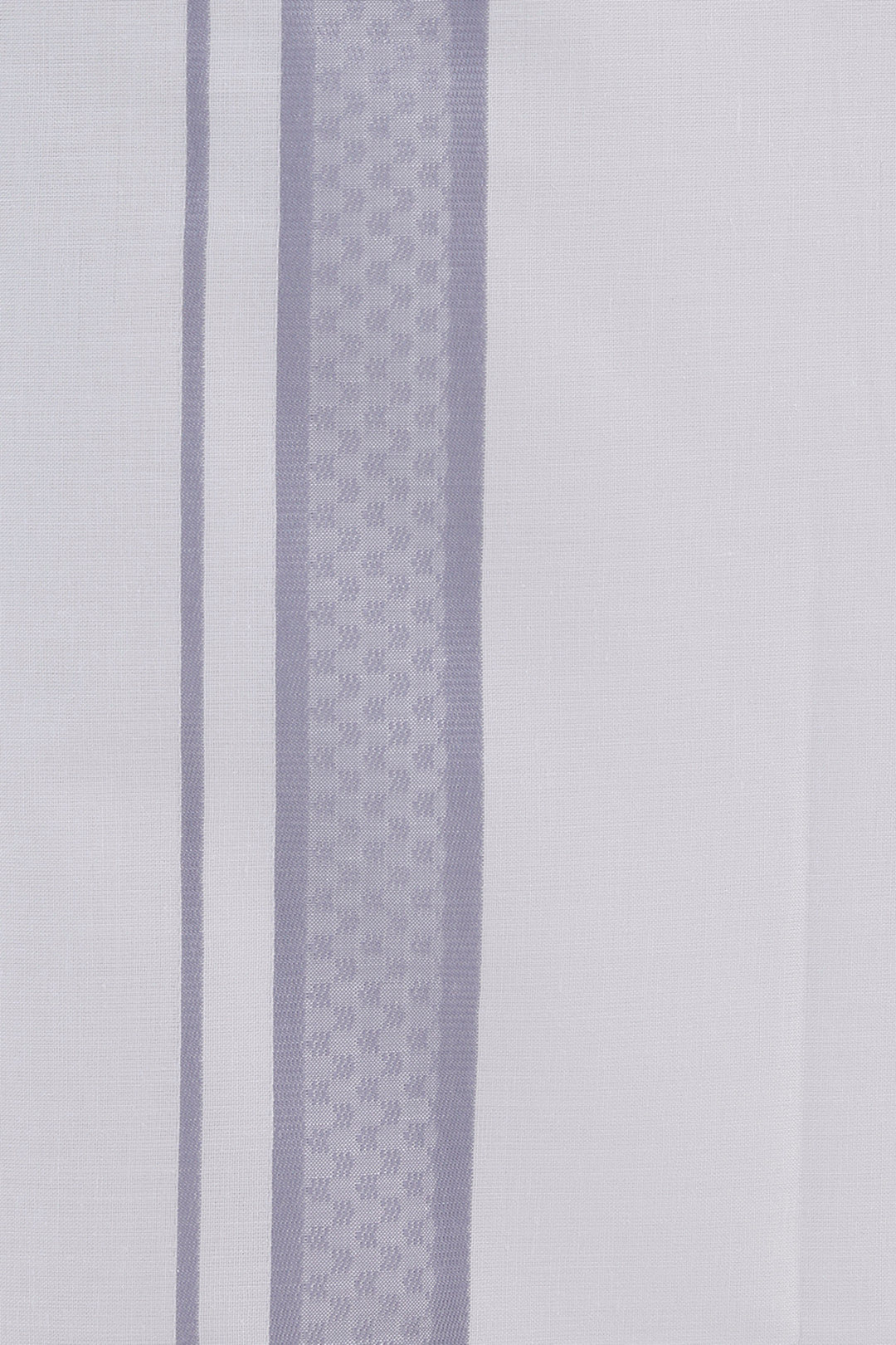 Soft Steel Blue Matching Shirt with Fancy Border Dhoti for Men
