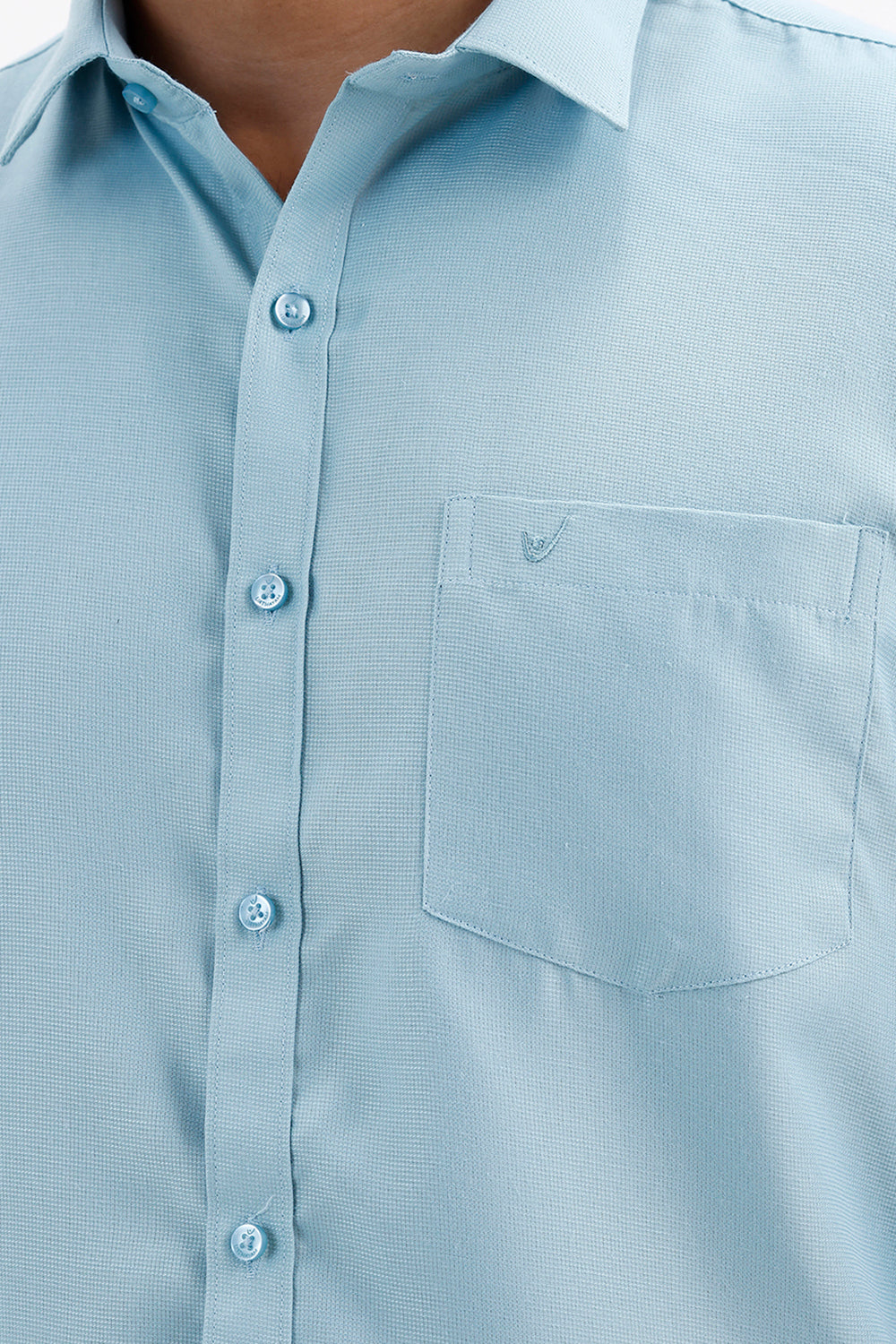 Uathayam Max Cool Aqua Blue Traditional Shirt and Dhoti Combo