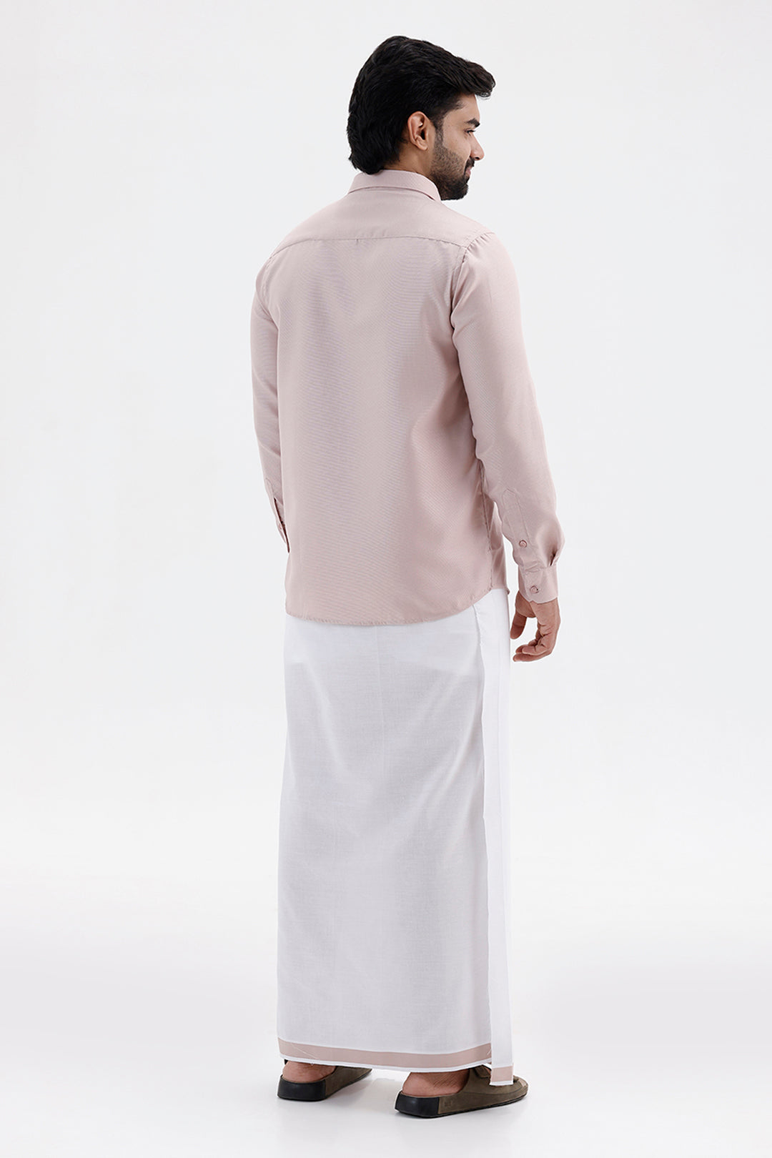 Max Pastel Pink Ethnic Wear Shirt and Dhoti Set
