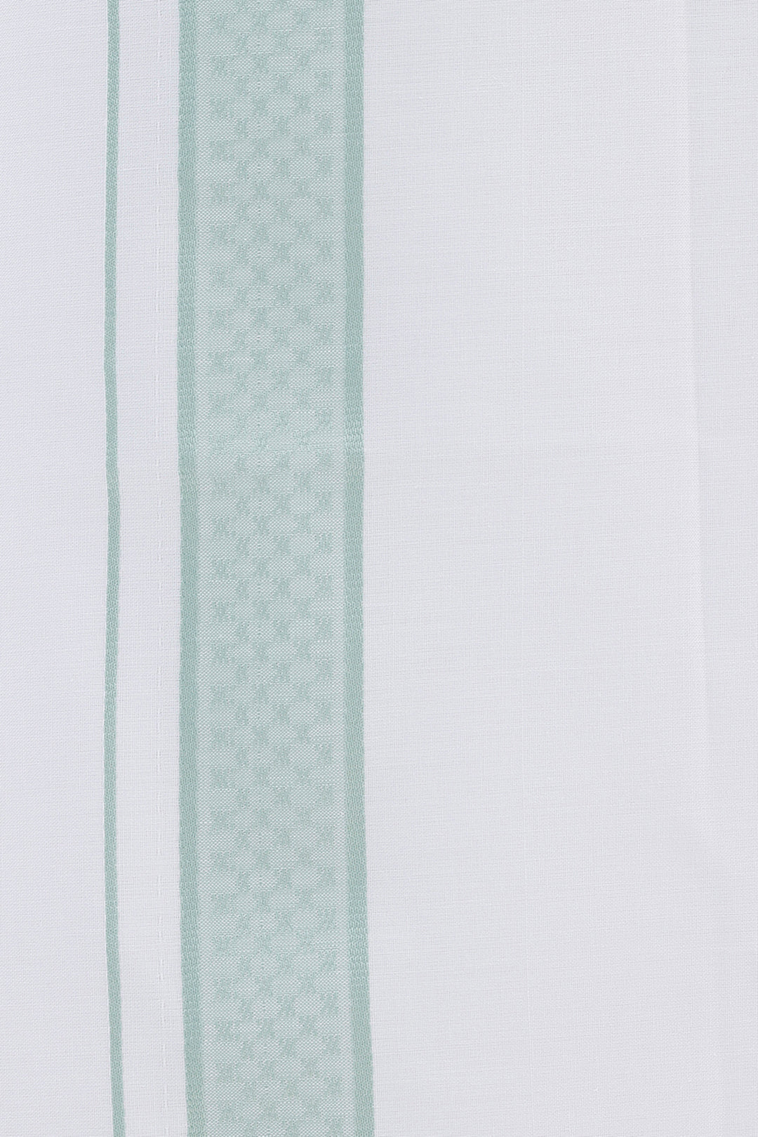 Sage Green Matching Shirt with Fancy Border Dhoti for Men
