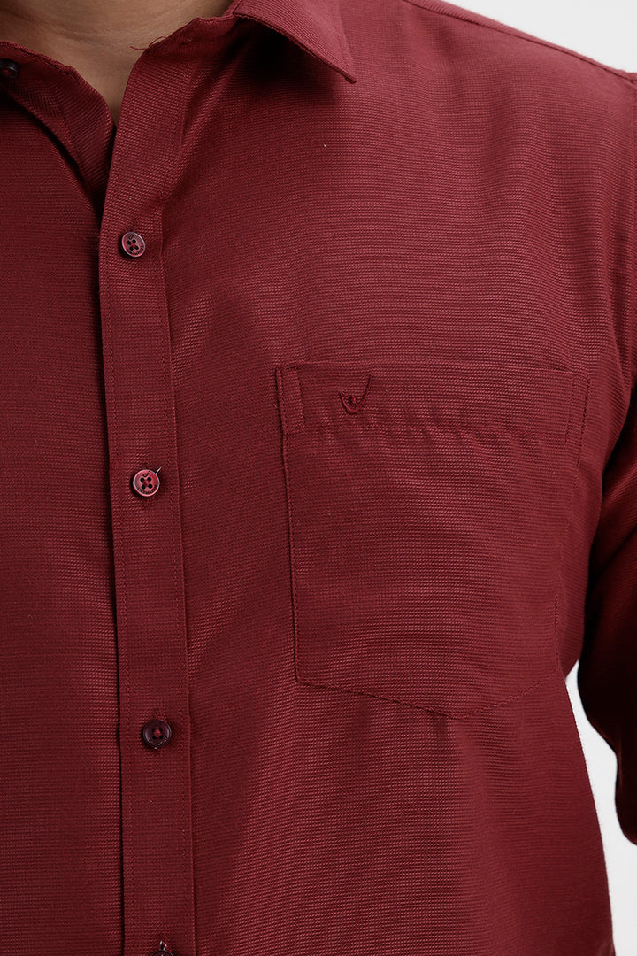Uathayam Max Deep Maroon Traditional Shirt and Dhoti Combo
