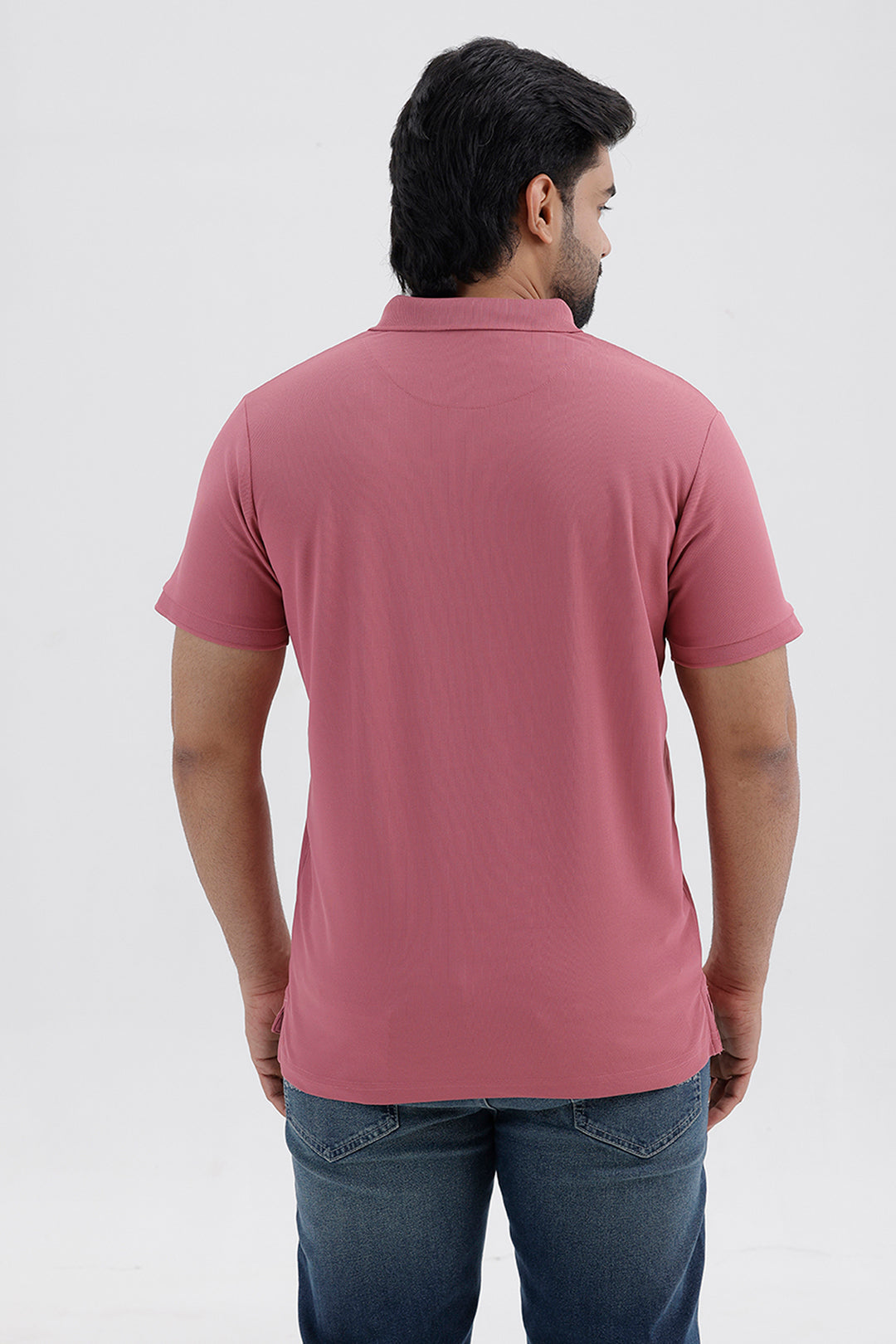 Macro Polo Men's Desert Rose Pink Cotton T-Shirt