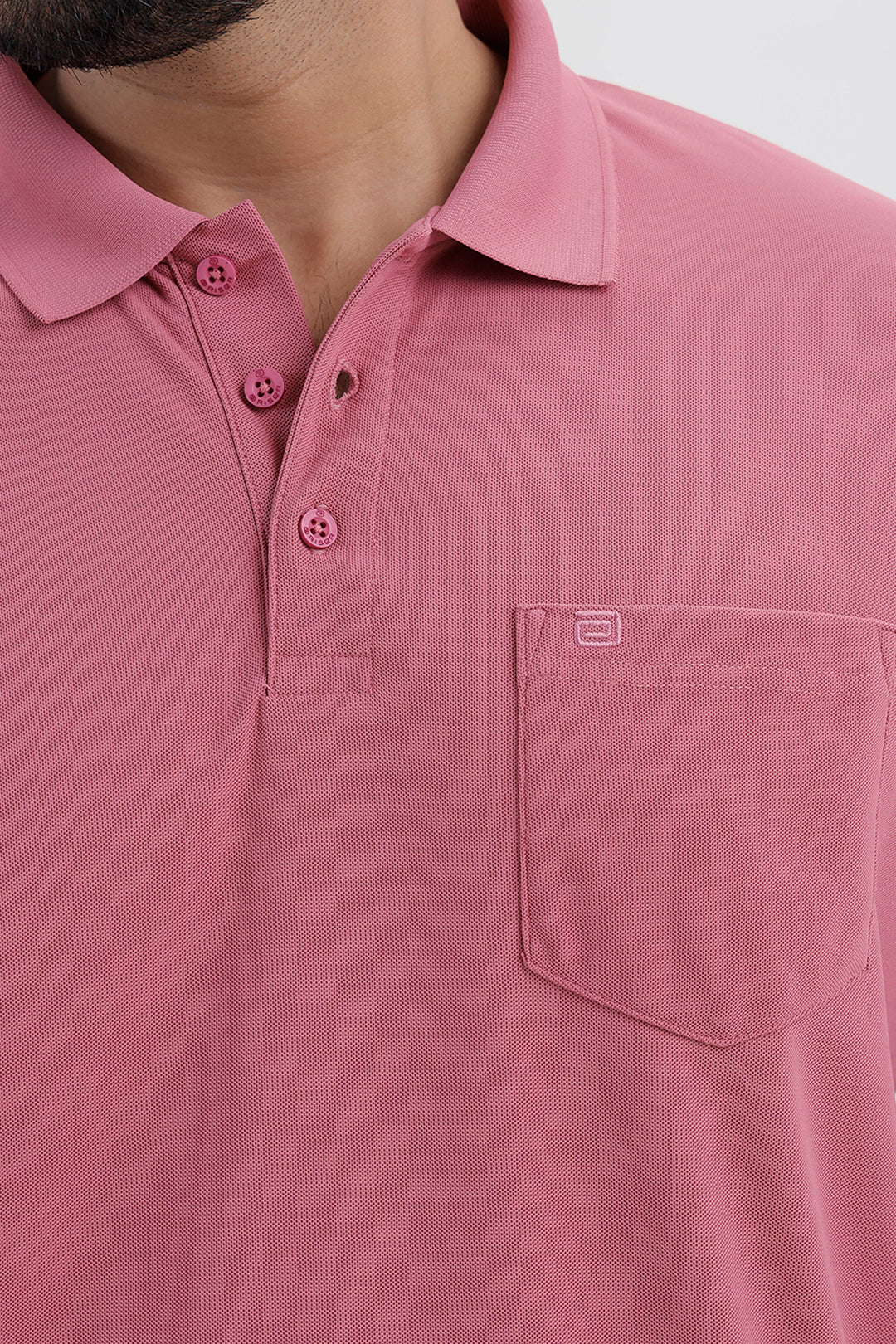 Desert Rose Pink Polo T-Shirt for Men by Macro Polo