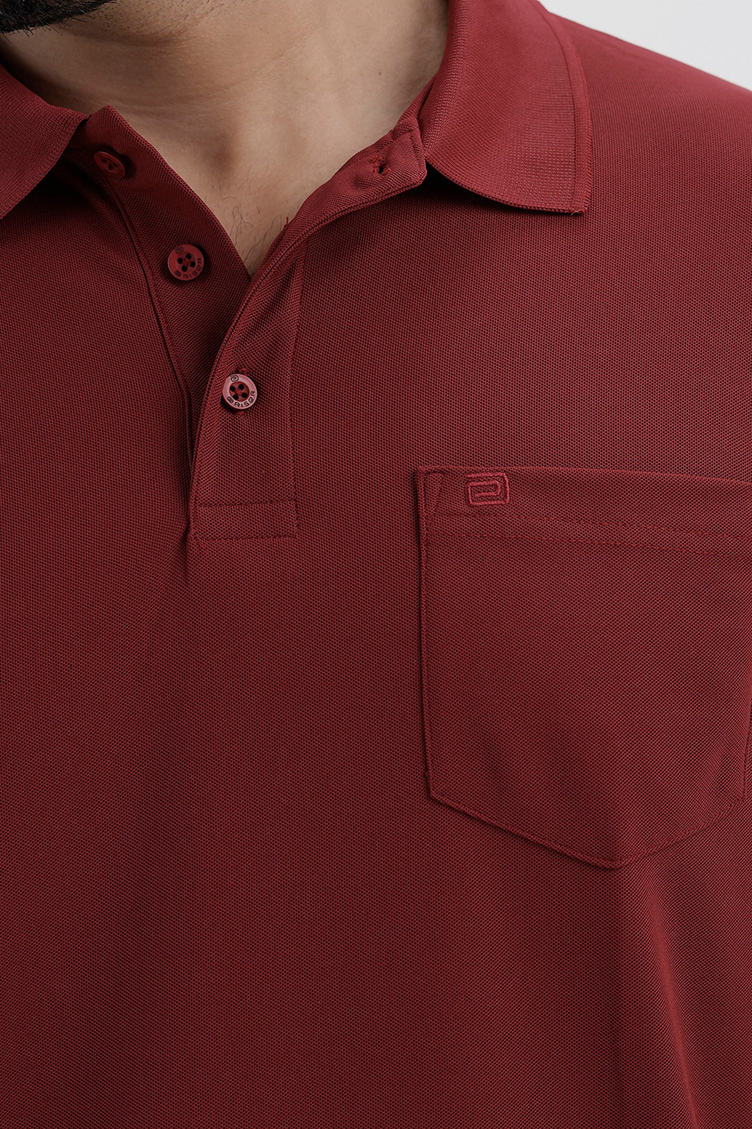 Merlot Red Polo T-Shirt for Men by Macro Polo