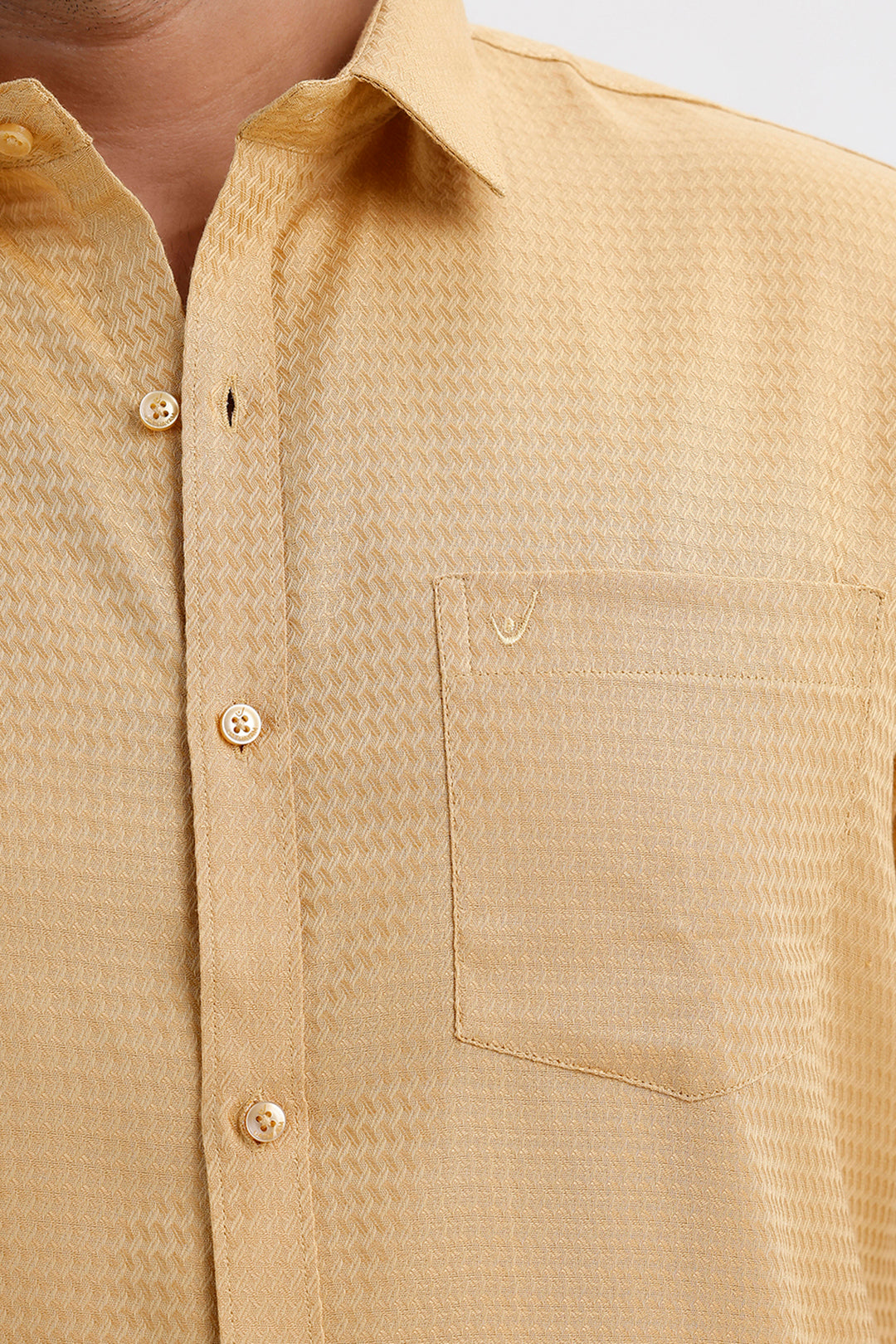 Uathayam Majestic Rich Gold Traditional Shirt and Dhoti Combo