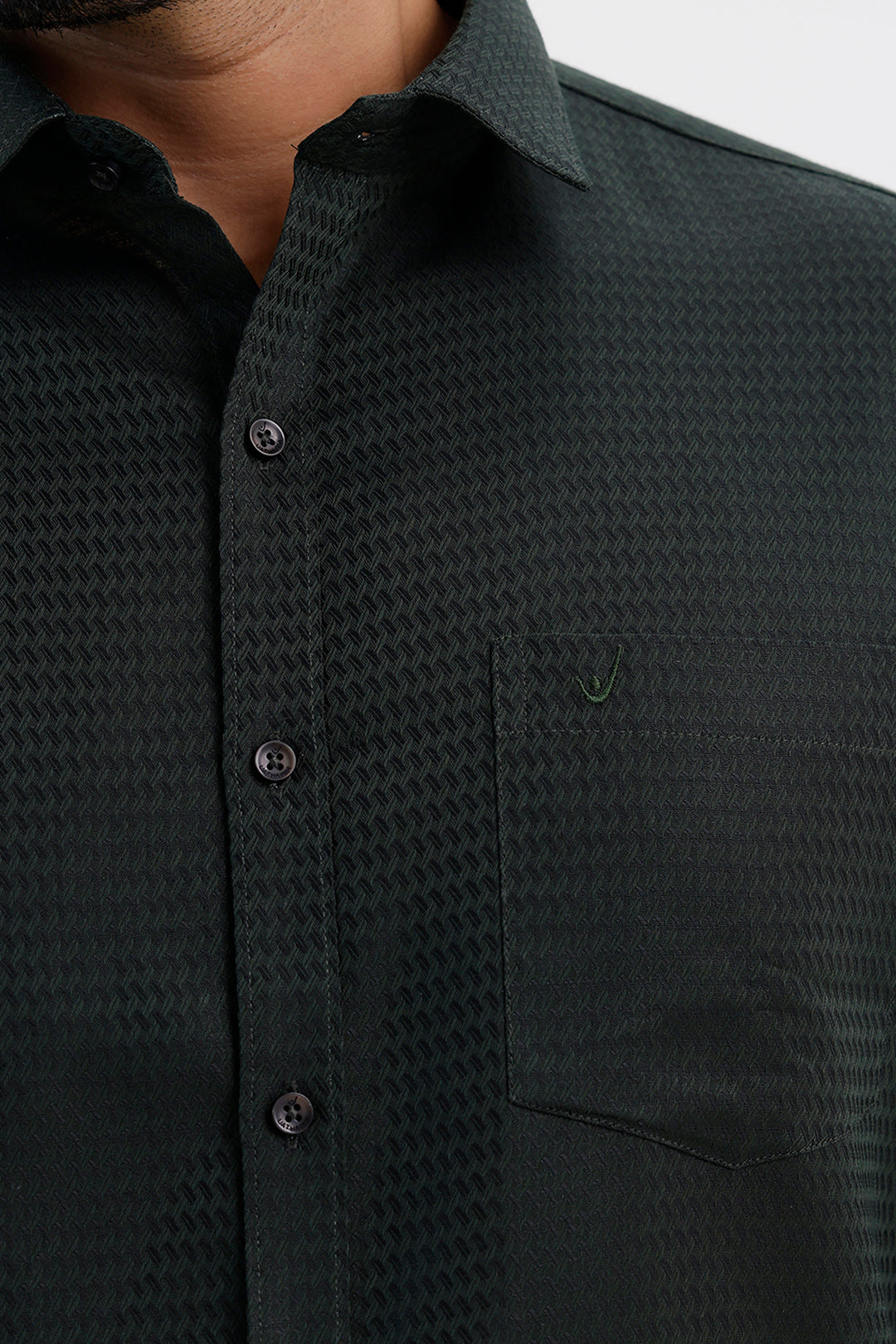 Uathayam Majestic Deep Green Traditional Shirt and Dhoti Combo