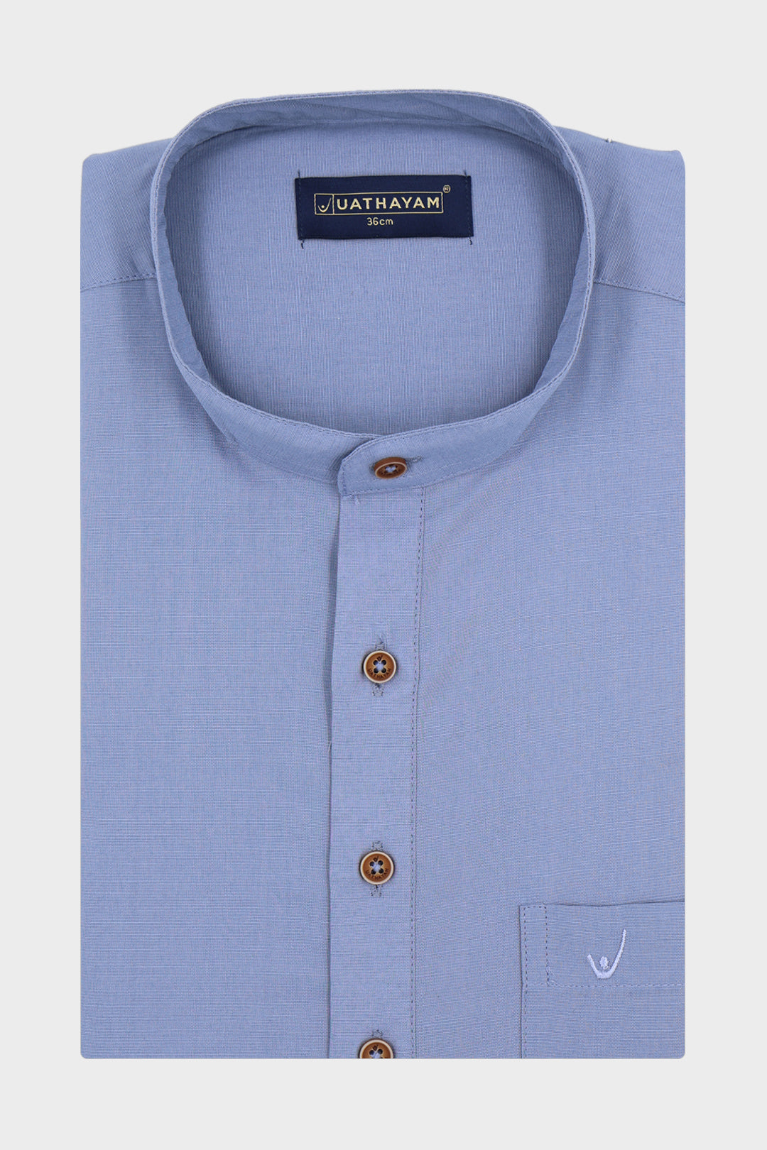 Metro Dusk Blue Short Kurta for Men | Uathayam