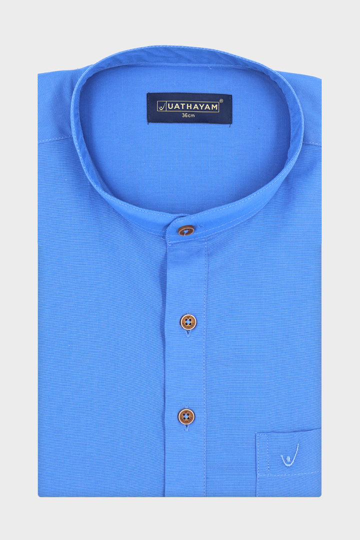 Indigo Blue Short Kurta for Men by Metro
