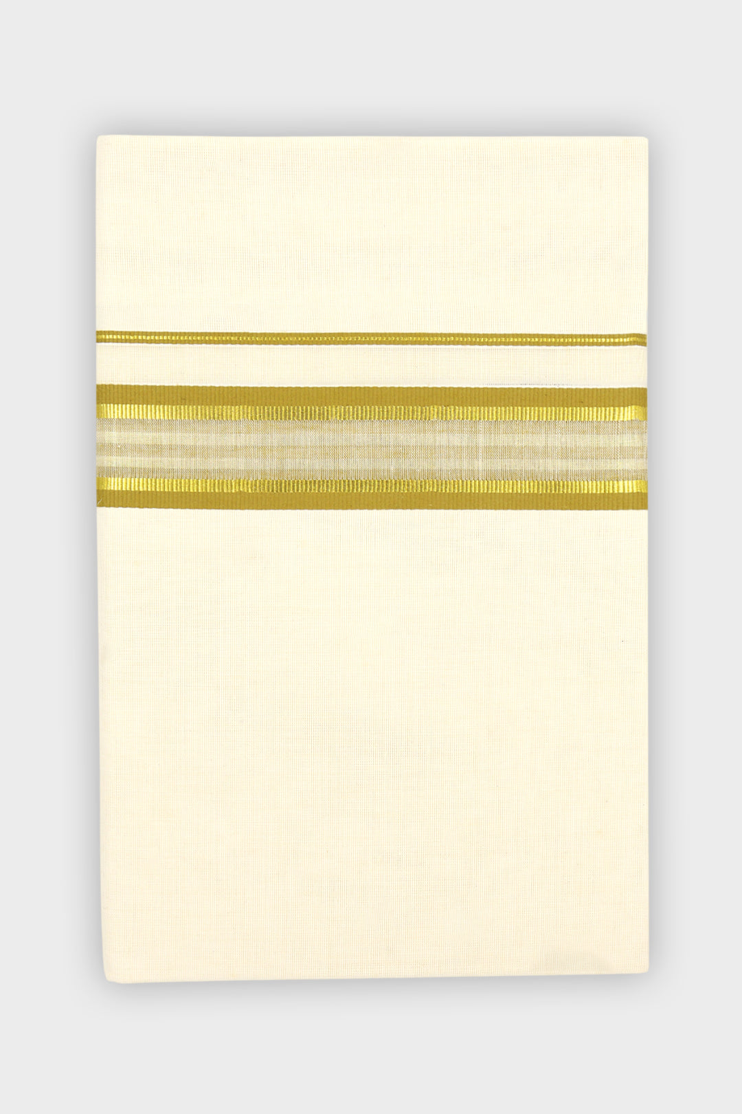 Men's Salomon Korra Yellow Double Layered Fancy Border Dhoti