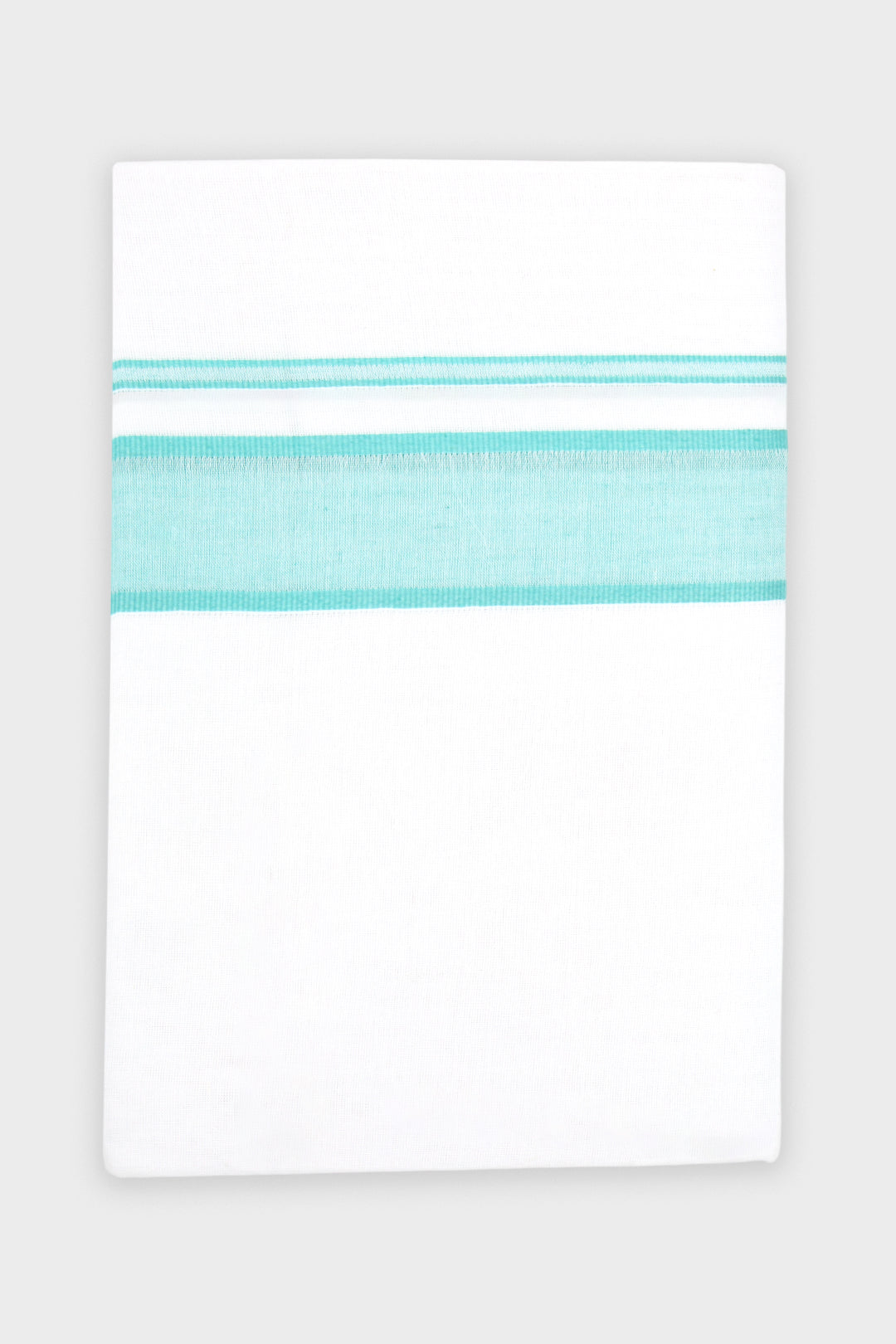 Men's Honey Fancy Aqua Mint Double Layered Fancy Border Dhoti
