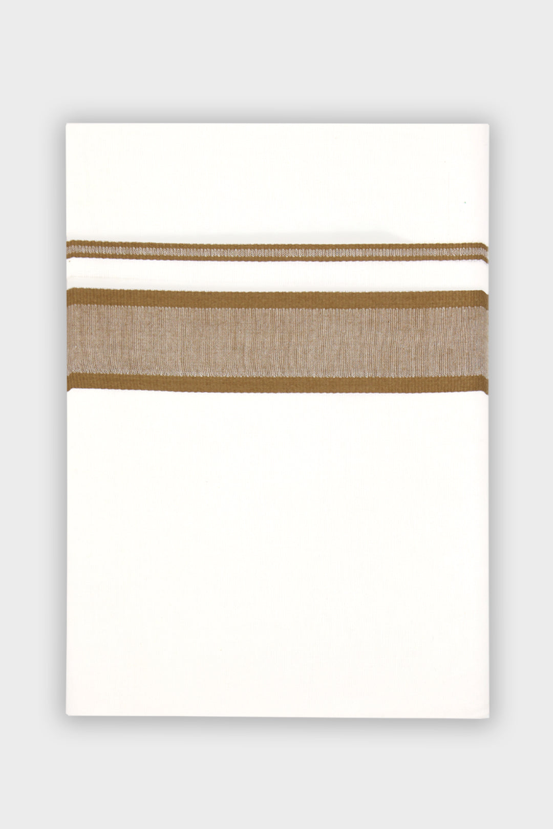 Men's Honey Fancy Sand Brown Double Layered Fancy Border Dhoti