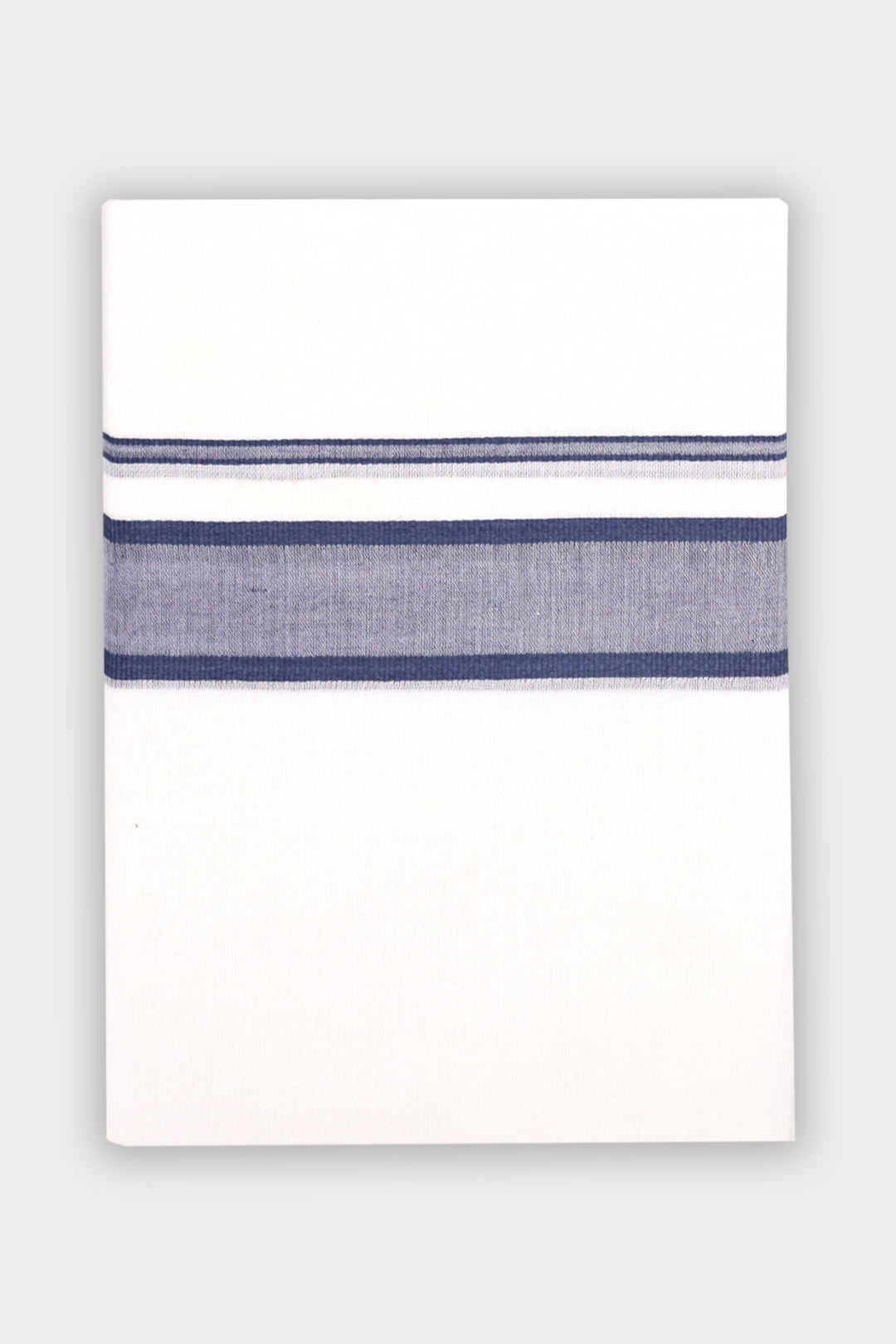 Men's Honey Fancy Steel Blue Double Layered Fancy Border Dhoti