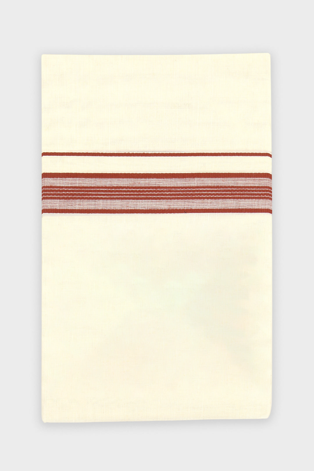 Russet Red Double Layered Dhoti with Fancy Borders for Men