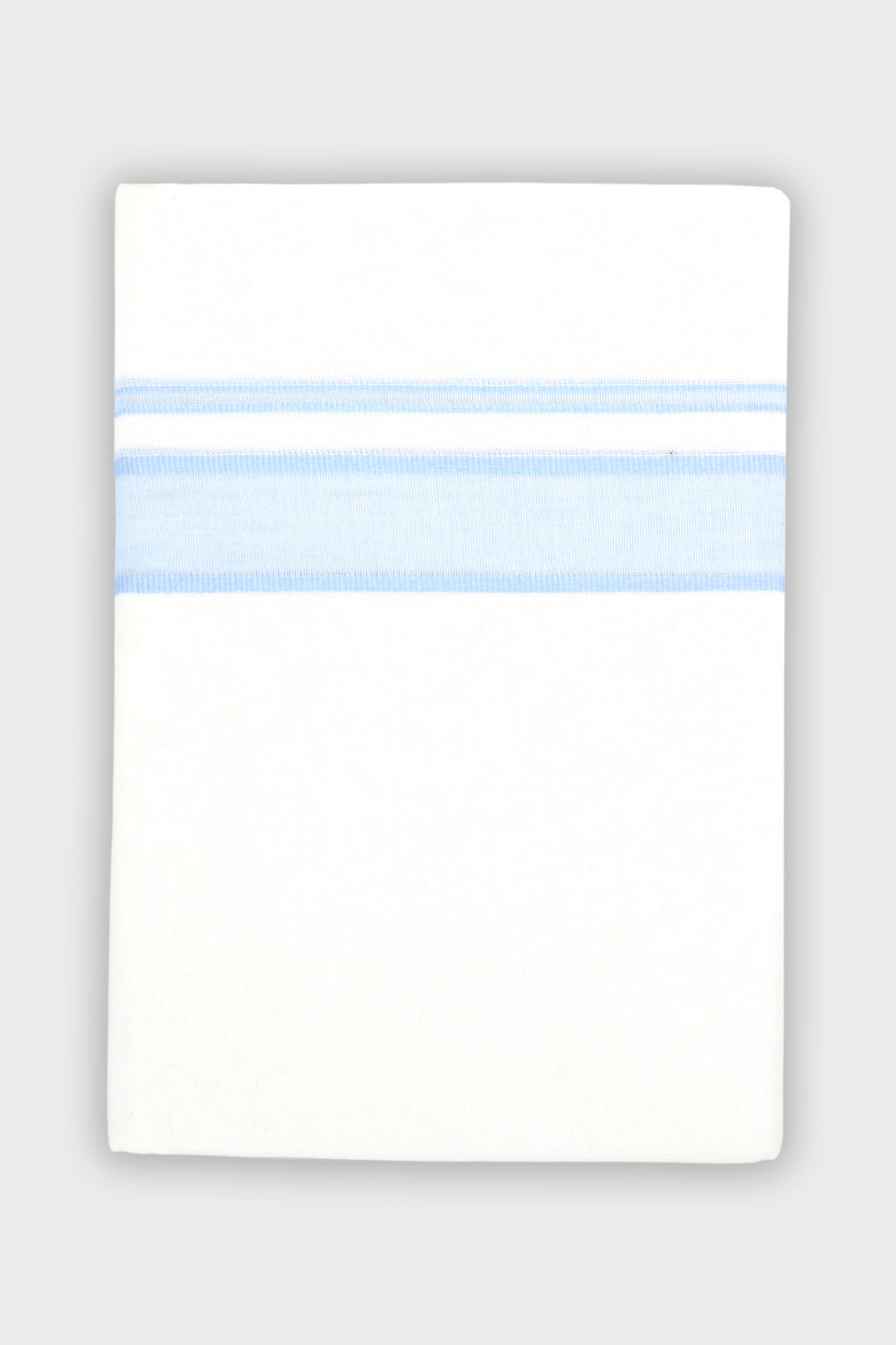 Men's Honey Fancy Sky Blue Double Layered Fancy Border Dhoti